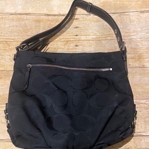 Black coach purse gently used